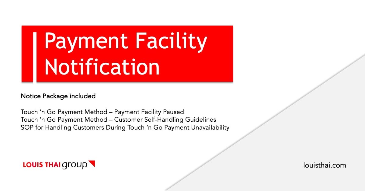 You are currently viewing Notice | Touch N Go Temporary Unavailable