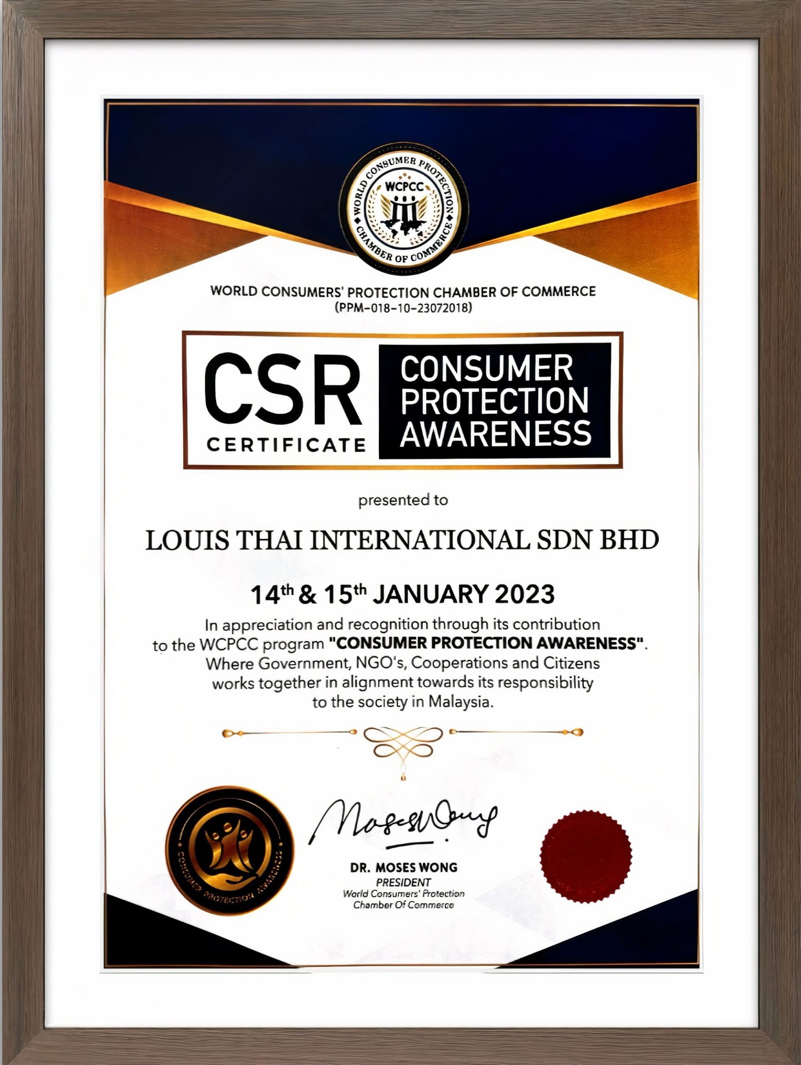 Consumer Protection Awareness CSR